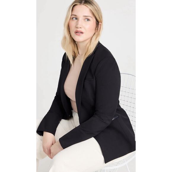 Veronica Beard Iconic Scuba Dickey Jacket Size 8 Navy Blue Blazer Zip Pockets - Picture 4 of 12